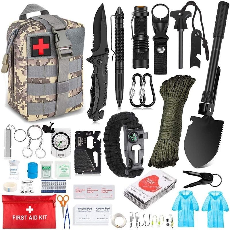 Outdoor Survival Tactical Bag with First Aid Tools