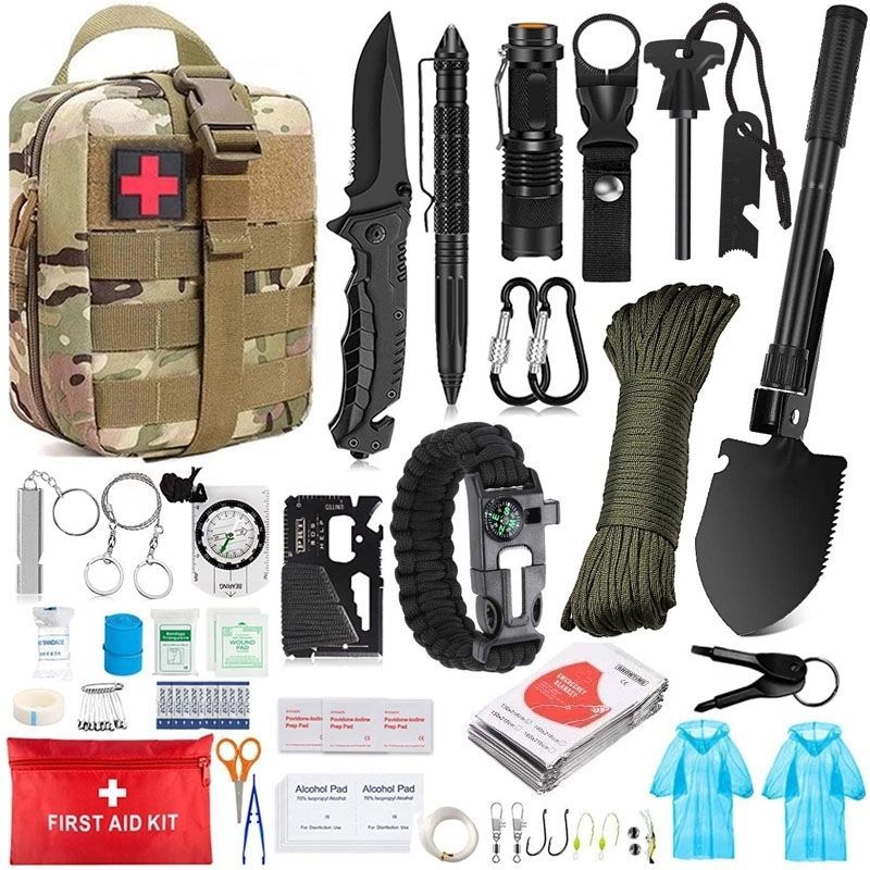 Outdoor Survival Tactical Bag with First Aid Tools