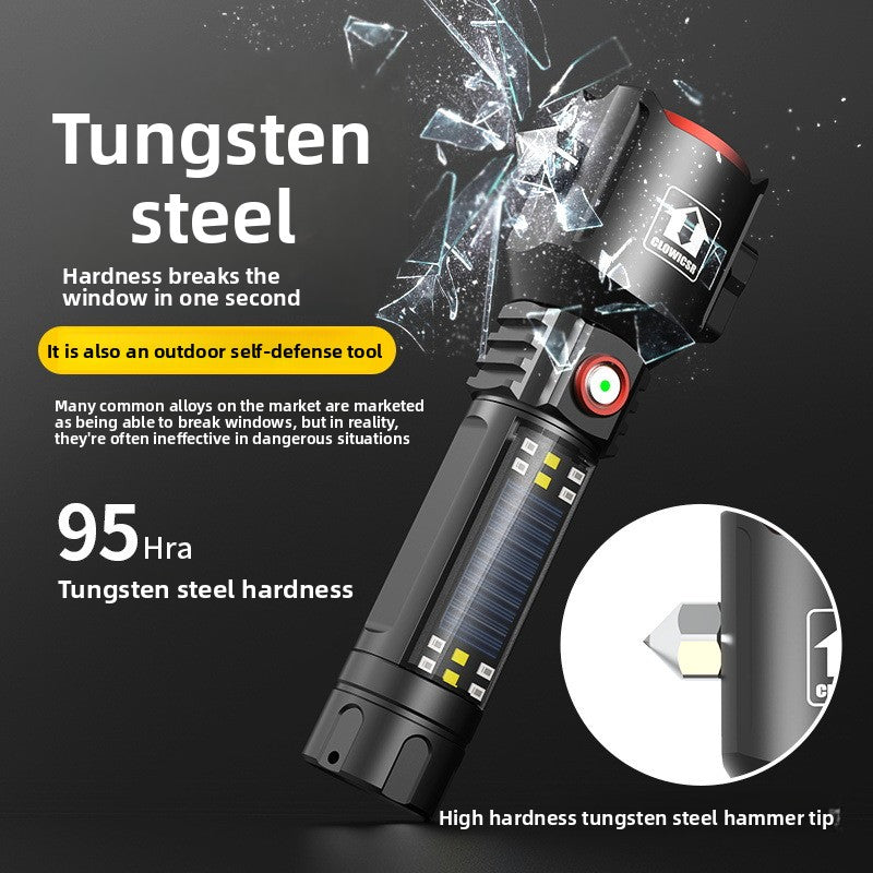 Solar Flashlight Hammer