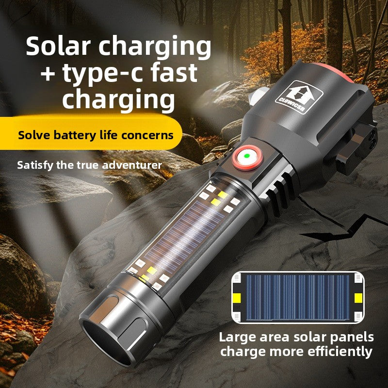 Solar Flashlight Hammer