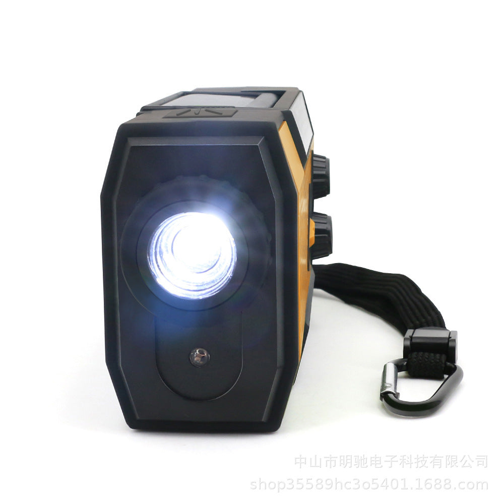 Emergency radio hand-crank charging