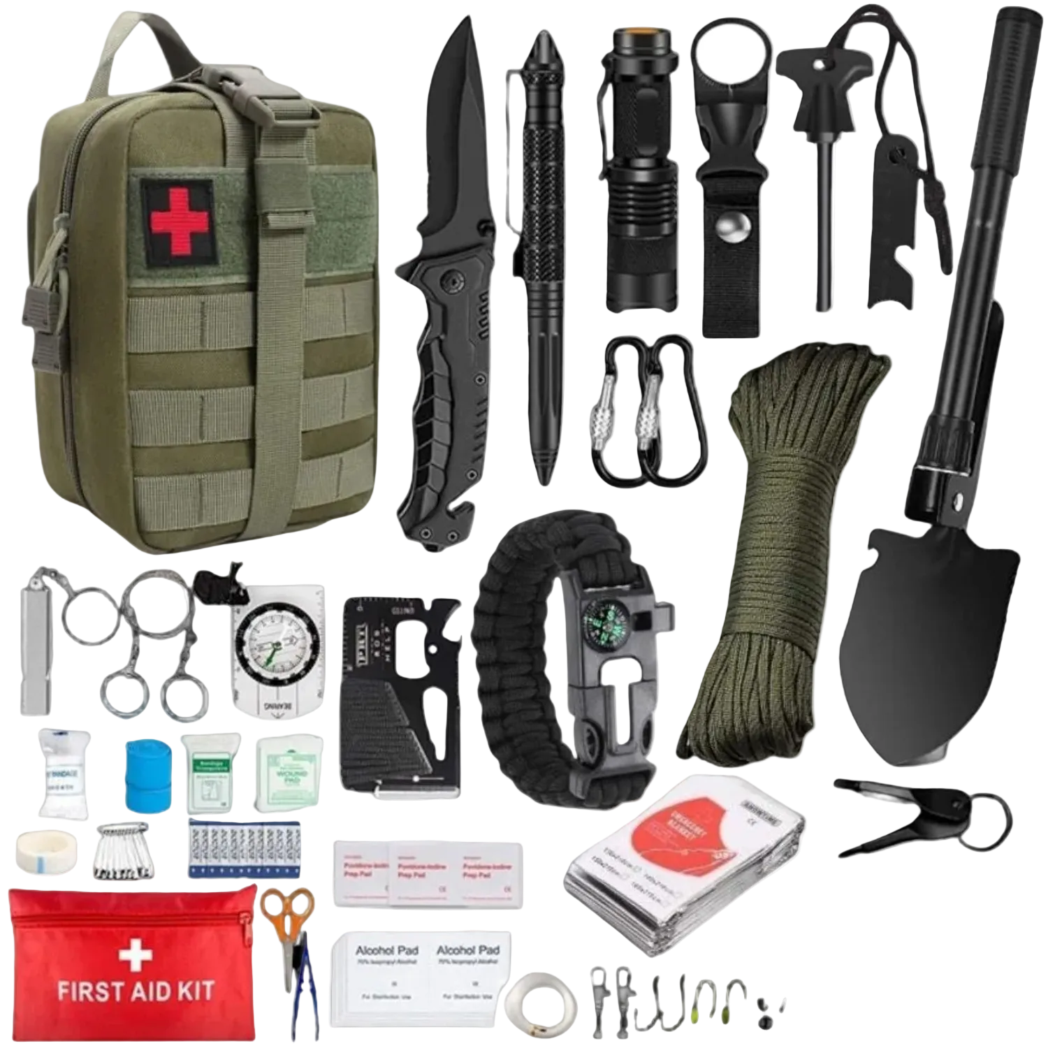 Outdoor Survival Tactical Bag with First Aid Tools